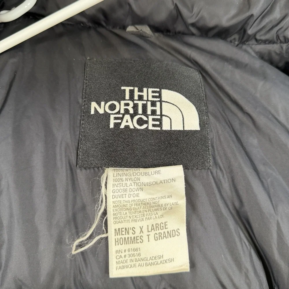 The North Face Jacket Mens XL Black 1996 Nuptse Retro 700 Down Puffer Packable